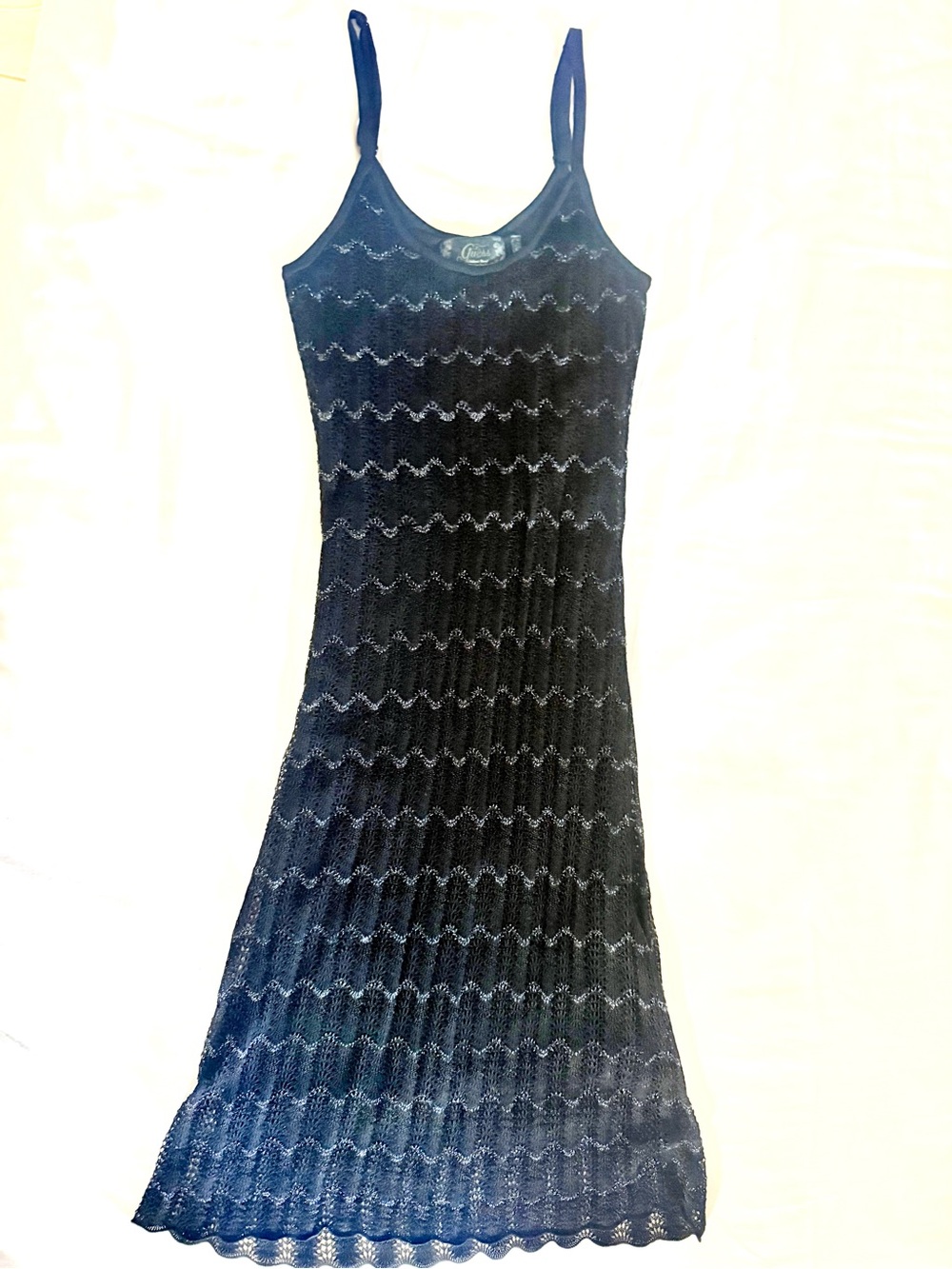 Guess black knit dress, comfortable and a bit stretchy, like new condition